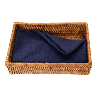 La Jolla Rectangular Rattan Storage and Toilet Roll Box