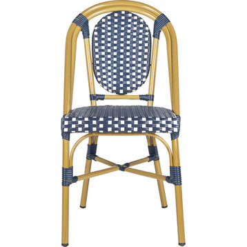 Lenda French Bistro Chair (Set of 2) - Navy, White