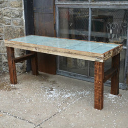 Reclaimed Bead Board Walls Studs & Ceiling Tiles - Table Tops And Bases