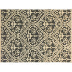 Bareens Designer Rugs - Contemporary Nabila Gray/Ivory Wool&Silk Rug - 4'0'' x 6'0'' - An elegant hand knotted rug made of finest quality wool and viscous is a brilliant foundation for any room. Breathtaking intricate design with mesmerizing Intricacy with pleasing color palette will enumerate another dimension to your decor.