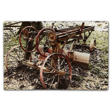 Rusted Earth Mover, Classic Metal Sign