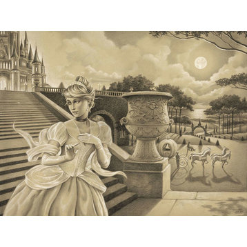Disney Fine Art Giclee Escape Before Midnight by Edson Campos Gallery Wrapped