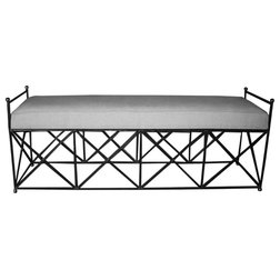 Industrial Upholstered Benches by HedgeApple