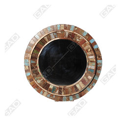 MULTI-COLORED WOODEN MIRROR FRAME - Furniture