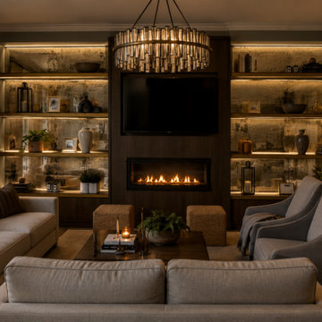 Luxury Media Wall & Living Room Transformation
