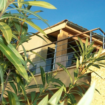 Garde-corps et terrasse en bois