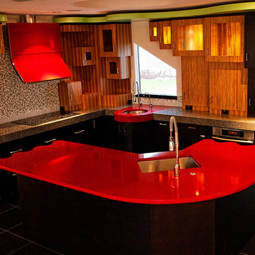 Modern/Industrial Kitchen and Bath