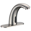 Lano Sensor Faucet in Brushed Nickel Finish, Add Hot and Cold Water