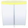 Ally Acrylic Accent Table, Neon Yellow