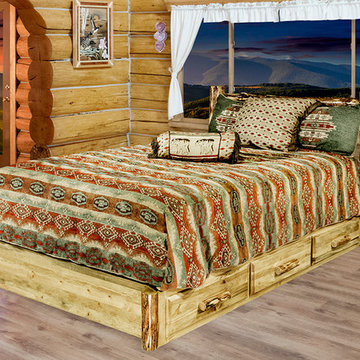 Glacier Country Collection Platform Bed w/ 6 Drawer Storage