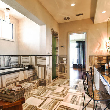 Modern Residence with White Marble Tile | Destin, FL