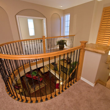 Ladera Ranch - Curved Railing Loft Addition
