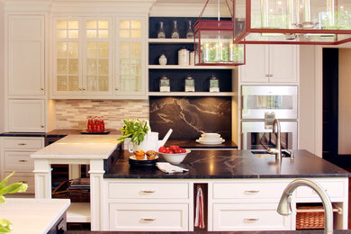 Transitional kitchen photo in New York