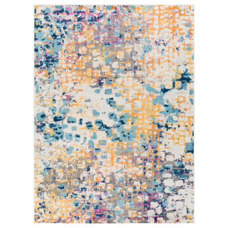 Floransa FSA-2342 Modern Colorful 7'10"x10' Area Rug