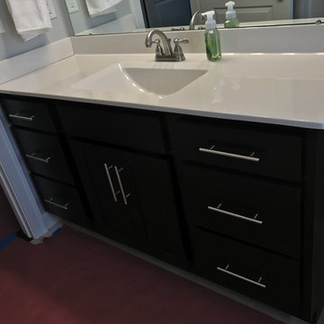 Milan, IL New Construction MSI Quartz Koch Express Cabinets White and Java