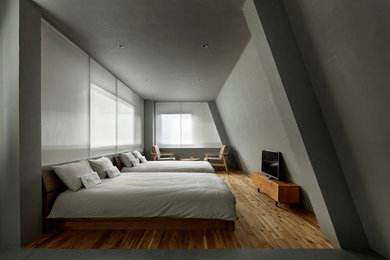 東京23区にある北欧スタイルのおしゃれな寝室