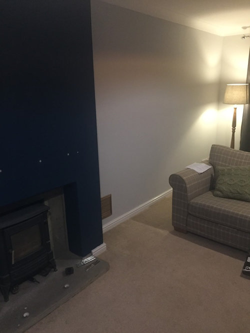 Living room blank wall Houzz UK