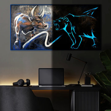 Glow in the dark artwork "Exchange"
