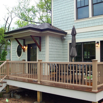 Hardie Light Mist w/ Navajo Beige Trim in Glendale, MO. 63112