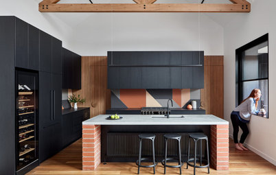 Before & After: A Kitchen That Combines Mixed Materials & Shapes