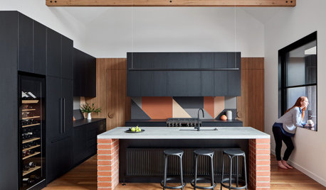 Before & After: A Kitchen That Combines Mixed Materials & Shapes