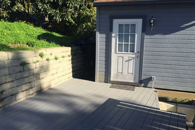 Mid-sized elegant backyard deck photo in San Francisco with no cover