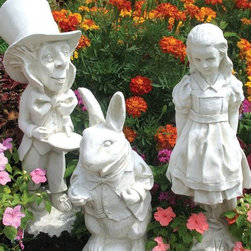 Alice in Wonderland Statuary Set - Garden Statues And Yard Art