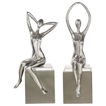 Uttermost Jaylene Silver Sculptures, Set of 2