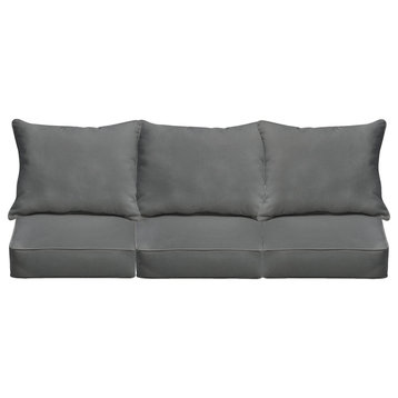 23 in x 25 in x 5 in Deep Seating Sofa Pillow and Cushion Set - Corded