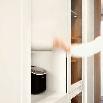 Diseño interior de vivienda cocina abierta a salón comedor