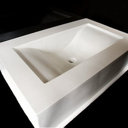 White Wave Sink - Bathroom Sinks