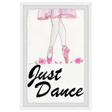"Just Dance-Ballet" Framed Painting Print, 12"x18"