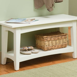 Ivory Bench, Shaker Cottage Collection - Products