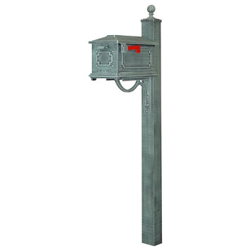 Kingston Curbside Mailbox with Springfield Mailbox Post
