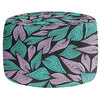 Winter Wind Pouf Chair Foot Stool, Square 13"x13"x13"