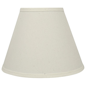 58876 Pleated Empire Shape UNO Lamp Shade, Off White 6"x12"x9"