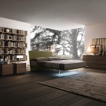 Plana Floating Bed by Presotto Italia