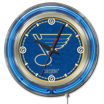 St Louis Blues Neon Clock