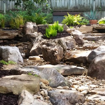 Koi Pond with waterfall and Stream in Aiken SC