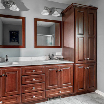 Great Room and Master Bedroom Addition with Sliding Barn Door and Oak Hardwood