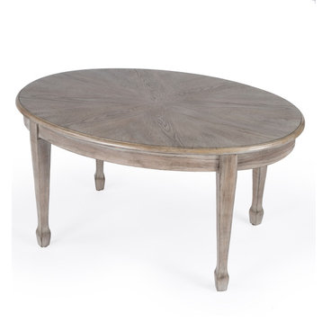 Butler Clayton Driftwood Oval Cocktail Table
