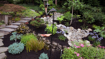 Portland, Oregon Dry Rock Creek Bed and Garden Design