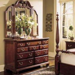 American Drew 791-070 Tri - Fold Mirror Cherry Grove - Makeup Mirrors