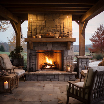 Outdoor Fireplace Mantels