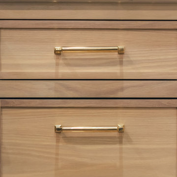 White Oak & Gold Kitchen