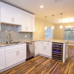 Colorado White Shaker Kitchen Cabinets - 10 Foot Run - Kitchen Cabinetry