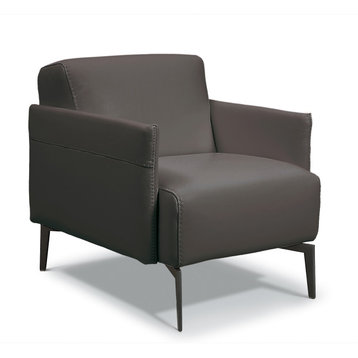 Ines Allegro Accent Chair, Full Grain Italian Leather