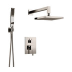 Holden Shower Set For Two, All Inclusive, Individual Functions, Brushed Nickel
