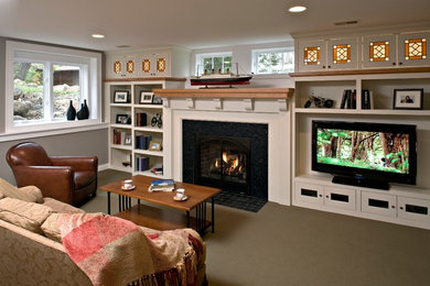 Family room - traditional family room idea in Minneapolis