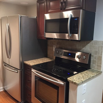 Remodel With New Cabinets in Cherry With a Chestnut Stain and Liquorice Accent G
